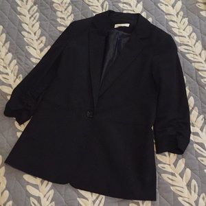 ⬇️Michael Kors Crushed Sleeve Black Blazer boyfriend